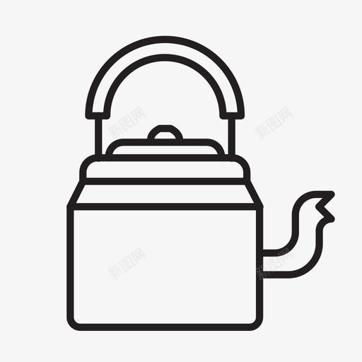 印度茶壶图标svg_新图网 https://ixintu.com 印度茶壶