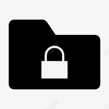 文件夹锁安全受保护图标图标