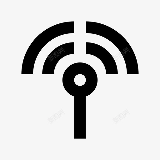 wifi塔电子和设备材料图标svg_新图网 https://ixintu.com wifi塔 电子和设备材料图标