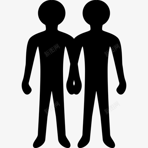 双子座男性双胞胎星座符号图标svg_新图网 https://ixintu.com 双子座男性双胞胎星座符号