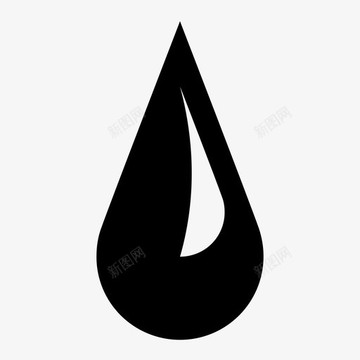 水滴水雨图标svg_新图网 https://ixintu.com 水 水滴 液体 滴水 血滴 降水 雨