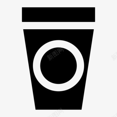 咖啡奶油杯子图标图标