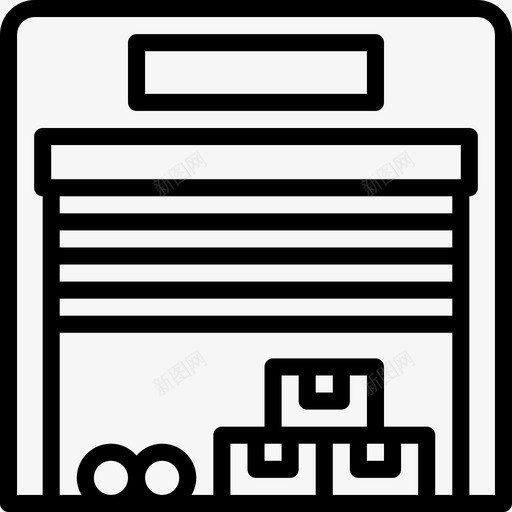 储存运输物品图标svg_新图网 https://ixintu.com 交付 交付大纲 保存 储存 物品 箱子 组织 给予 装置 装运 运输