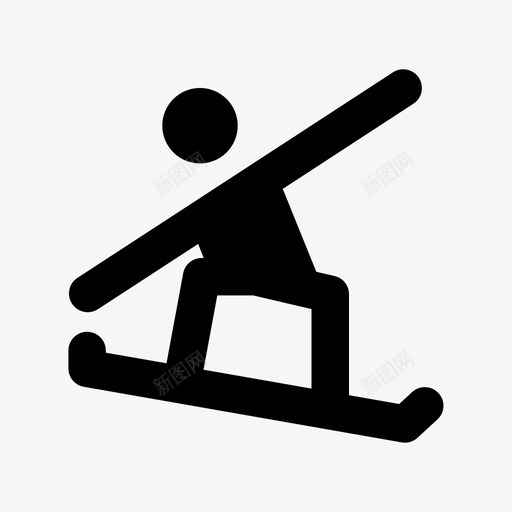 滑雪板滑雪者玩图标svg_新图网 https://ixintu.com 动作 注意力 活动 滑冰 滑雪板 滑雪者 玩 运动 运动和游戏材料设计图标 雪地滑雪