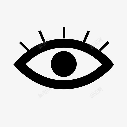 隐形眼镜瞳孔视力图标svg_新图网 https://ixintu.com 瞳孔 视力 隐形眼镜