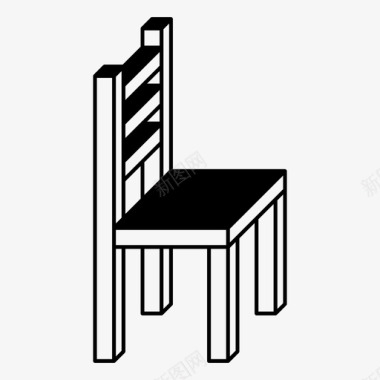 餐椅展示件座椅图标图标