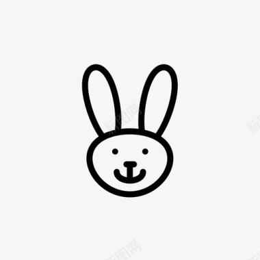 兔子1复活节兔子图标图标