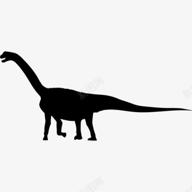 Camarosaurus恐龙侧面轮廓动物动物王国图标图标