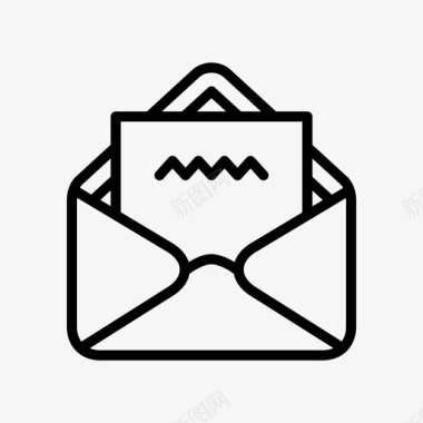 信件卡片电子邮件图标图标