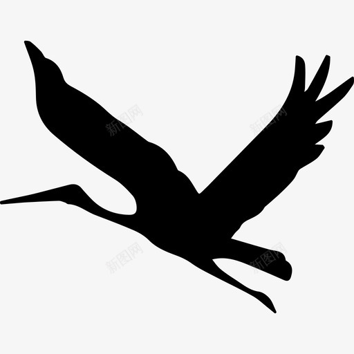 飞鸟形状动物动物王国图标svg_新图网 https://ixintu.com 动物 动物王国 飞鸟形状