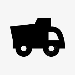 公用车辆自卸车建筑施工卡车图标高清图片