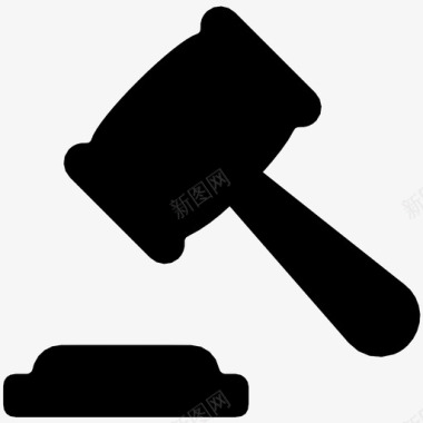 木槌裁决法律图标图标