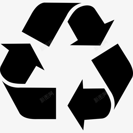 用于回收物流配送的三角箭头标志图标svg_新图网 https://ixintu.com 物流配送的三角箭头标志 用于回收