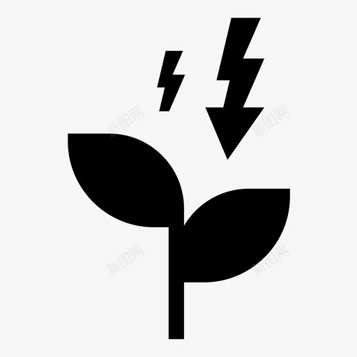 光合作用根电力图标svg_新图网 https://ixintu.com 光合作用 农业 展览片 根 植物 植物学 生态 生态能源 电力 能源 自然