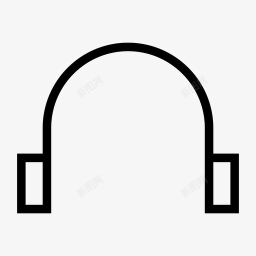 耳机流脉冲图标svg_新图网 https://ixintu.com 多媒体和音乐 徽章 悸动 流 耳机 脉冲 跳动 音乐 音频