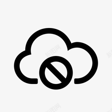 云块网络禁止图标图标