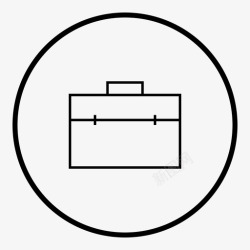 便携式行李公文包手提箱便携式图标高清图片