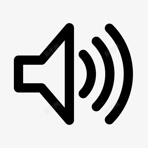 扬声器音量软件噪音图标svg_新图网 https://ixintu.com gui gui基础知识 刺耳 反馈 噪音 应用程序 扬声器音量 按钮 最高 界面 软件 音量控制