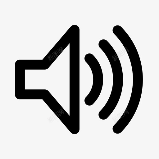 扬声器音量软件噪音图标svg_新图网 https://ixintu.com gui gui基础知识 刺耳 反馈 噪音 应用程序 扬声器音量 按钮 最高 界面 软件 音量控制