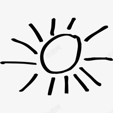 太阳阳光好天气图标图标