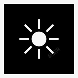 光传输太阳能量炎热图标高清图片