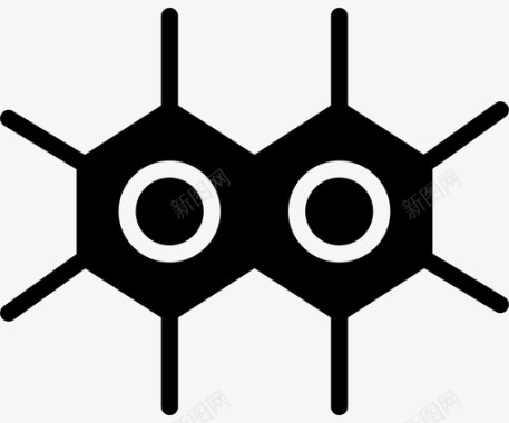 分子科学研究图标图标