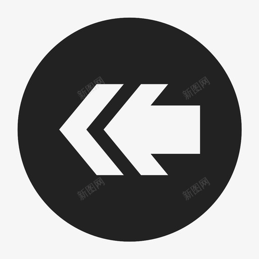 左箭头方向绘图图标svg_新图网 https://ixintu.com 左箭头 指示器 方向 标牌 绘图 跟进 道路