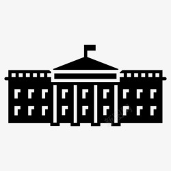 总统府白宫美国总统官邸图标高清图片