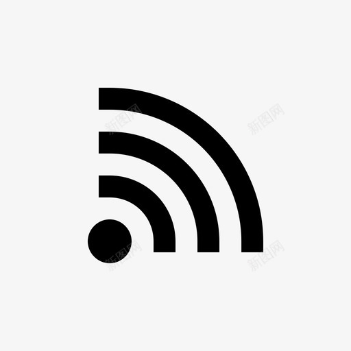 wifi放大热点图标svg_新图网 https://ixintu.com wifi 互联网 信号 放大 无线 热点 用户需求线 网络