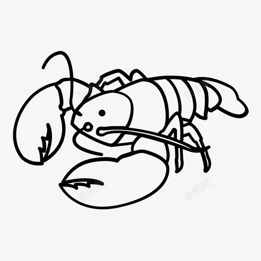 龙虾陷阱海鲜图标svg_新图网 https://ixintu.com 无线 殴打 海洋 海洋生物概述 海鲜 爆发 生命 甲壳类动物 盾徽 通信 陷阱 龙虾