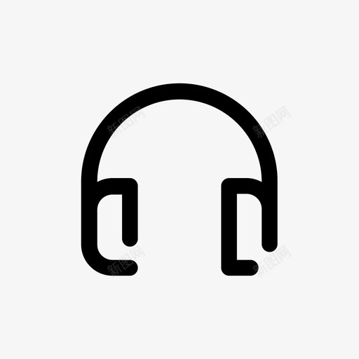 耳机噪音区声音图标svg_新图网 https://ixintu.com 听 听力保护 噪音区 噪音抑制器 声音 耳朵保护 耳机 迷你线图标第一册 音乐 音频