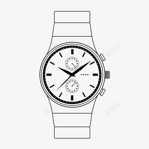 手表配件手臂图标svg_新图网 https://ixintu.com 手臂 手表 时钟 时间 腕表 表 表带 配件