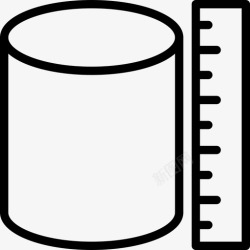 2升测量体积科学质量图标高清图片