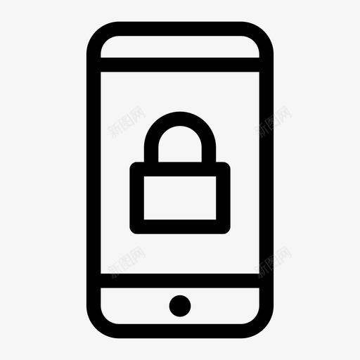 智能手机锁震动安全图标svg_新图网 https://ixintu.com 安全 安卓 小工具 手机 振荡 智能手机锁 爆发 设备线 跳动 震动