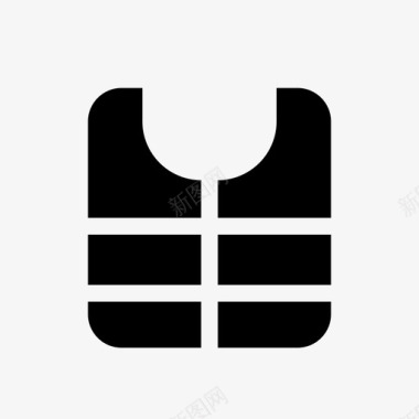 救生衣游泳安全图标图标