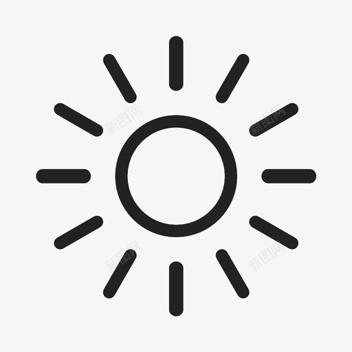 太阳温暖晴朗图标svg_新图网 https://ixintu.com 夏天 天气 天空 太阳 明亮 晴朗 气候 气象 温暖 炎热