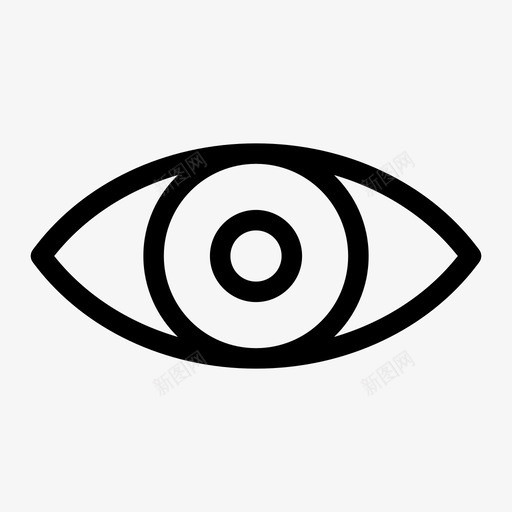 眼睛图像医学眼睛图标svg_新图网 https://ixintu.com 中等 医学眼睛 图像 眼睛 观察 视觉