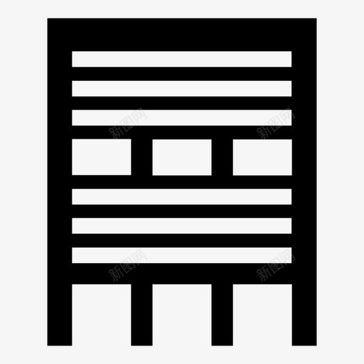 建筑办公室机构图标svg_新图网 https://ixintu.com 办公室 城市 建筑 机构 楼层 砌块 砖块 结构 门