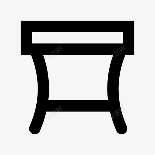 桌子家具材质图标svg_新图网 https://ixintu.com 家具材质图标 桌子