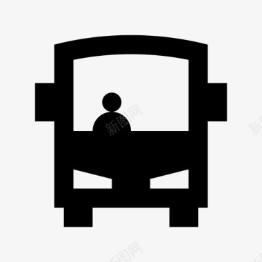 公共汽车车辆货车图标图标