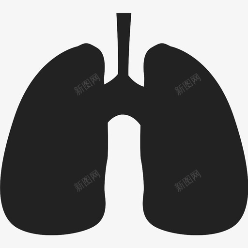 肺疾病健康图标svg_新图网 https://ixintu.com 疾病健康 肺
