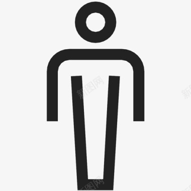 男人浴室人图标图标