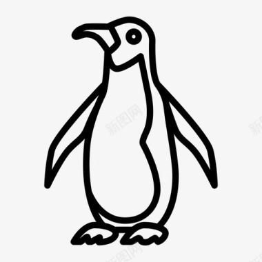 企鹅动物食肉动物图标图标