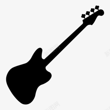 低音吉他弦音乐图标图标