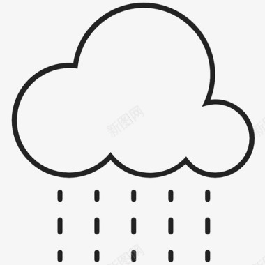 雨天气雨伞图标图标