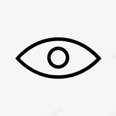 眼睛能见度观察者图标图标