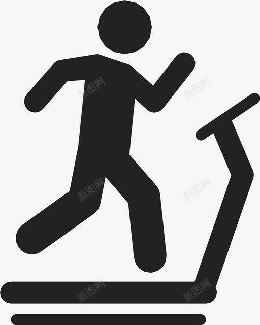 跑步机潮汐跑步图标svg_新图网 https://ixintu.com 健身 健身房 振动 搏动 潮汐 脉搏 跑步 跑步机 酒店 锻炼 震颤
