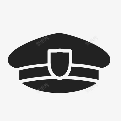 警察保安维和人员图标svg_新图网 https://ixintu.com 保安 制服 头饰 帽子 权威 维和人员 警卫 警官 警察