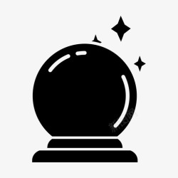 茨冈吉普赛人水晶球出纳员预言图标高清图片