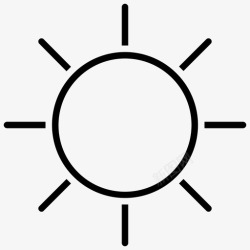 阳光灿烂太阳太阳温暖夏天图标高清图片